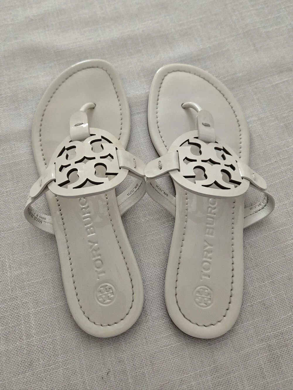 Tory Burch Cream Miller Sandals